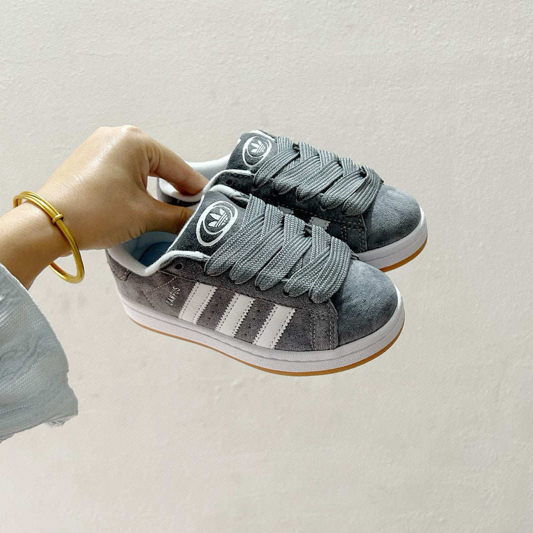 Adidas bread Dexter lace-up pig leather sneakers" gray"