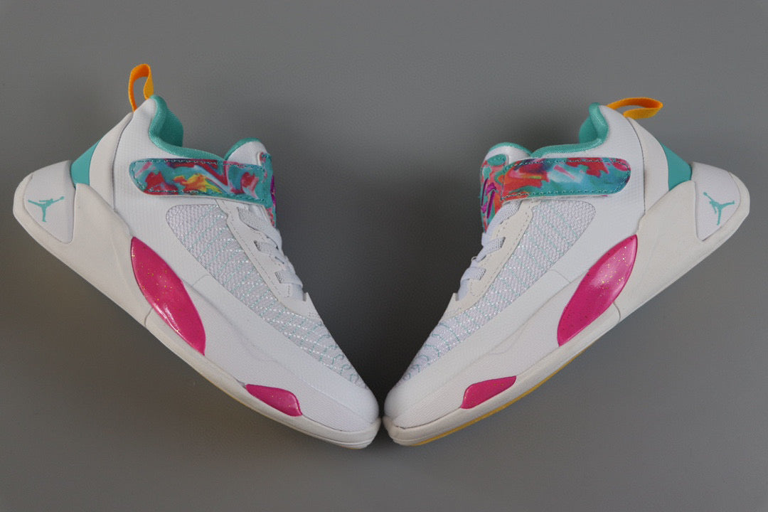 Jordan Doncic children's sports shoes" white, Turquoise"