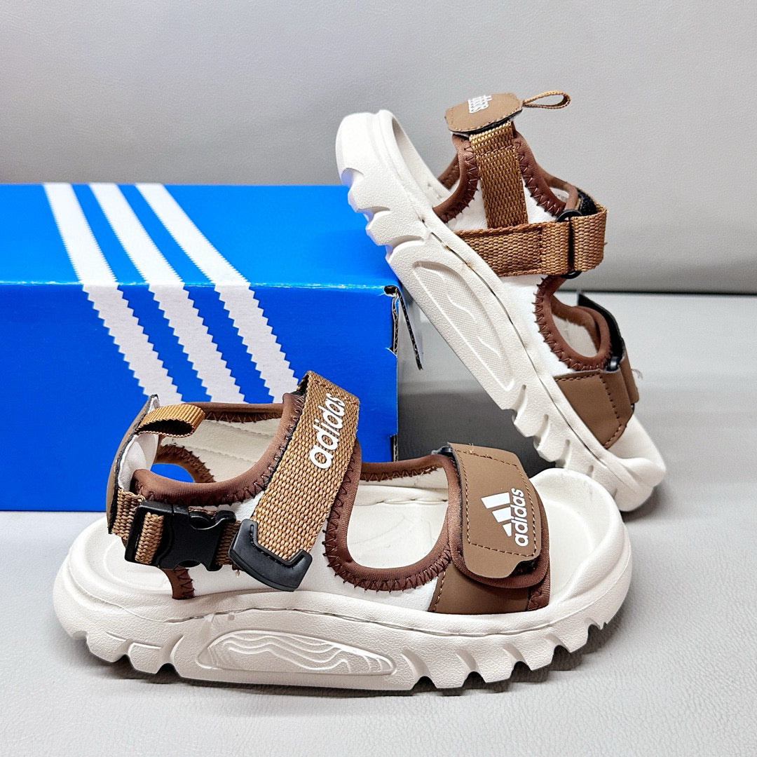 Adidas outdoor closed toe children's sandals" brown"