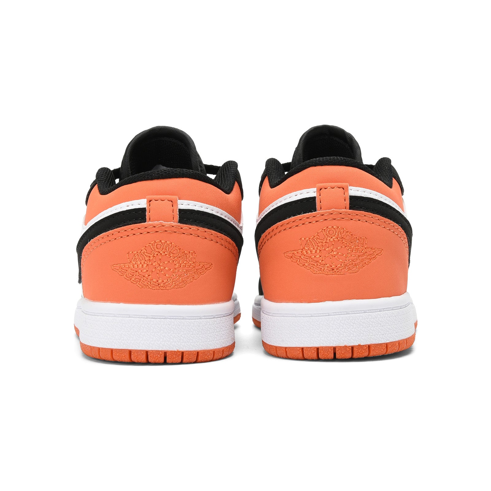 Qiaoyi low-top shoelaces" white, black, orange"