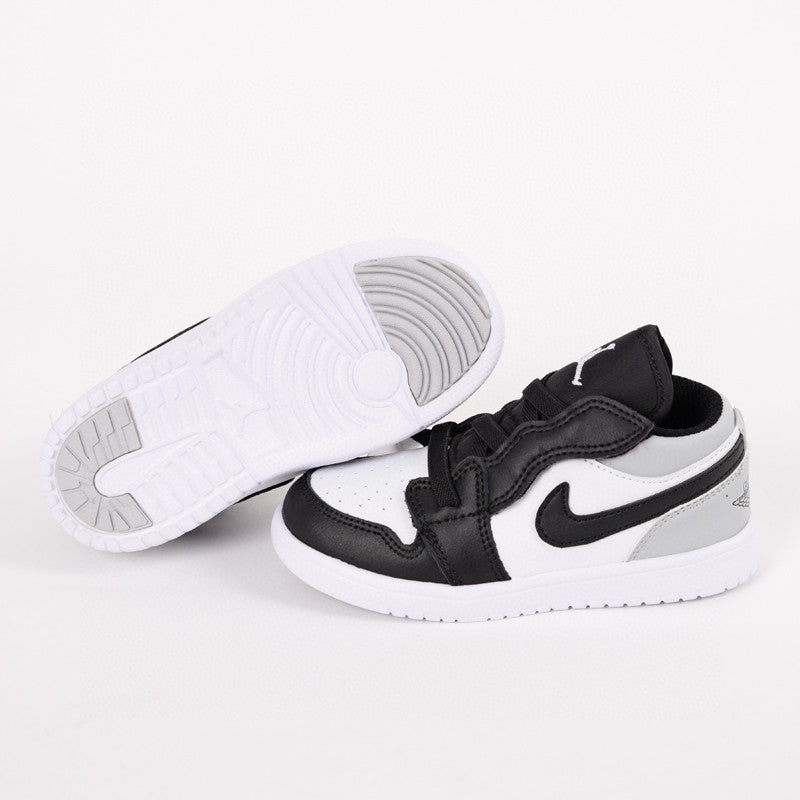 Jordan low top elastic band" white, black, gray"