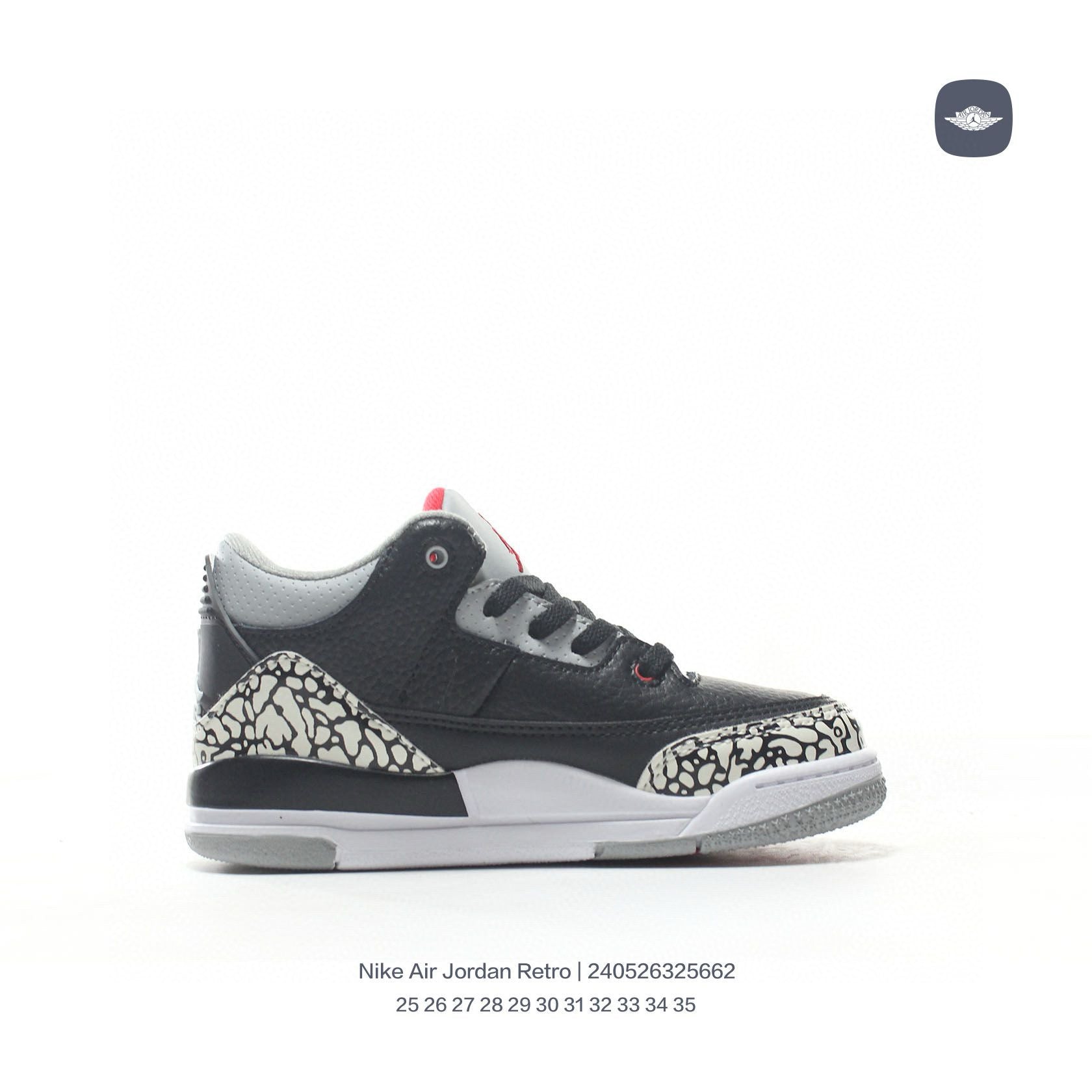 Joe 3" black, gray"