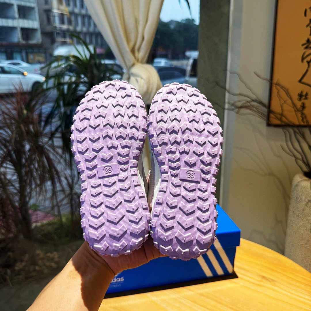 adidas mesh casual hiking shoes" pink, purple, cream"