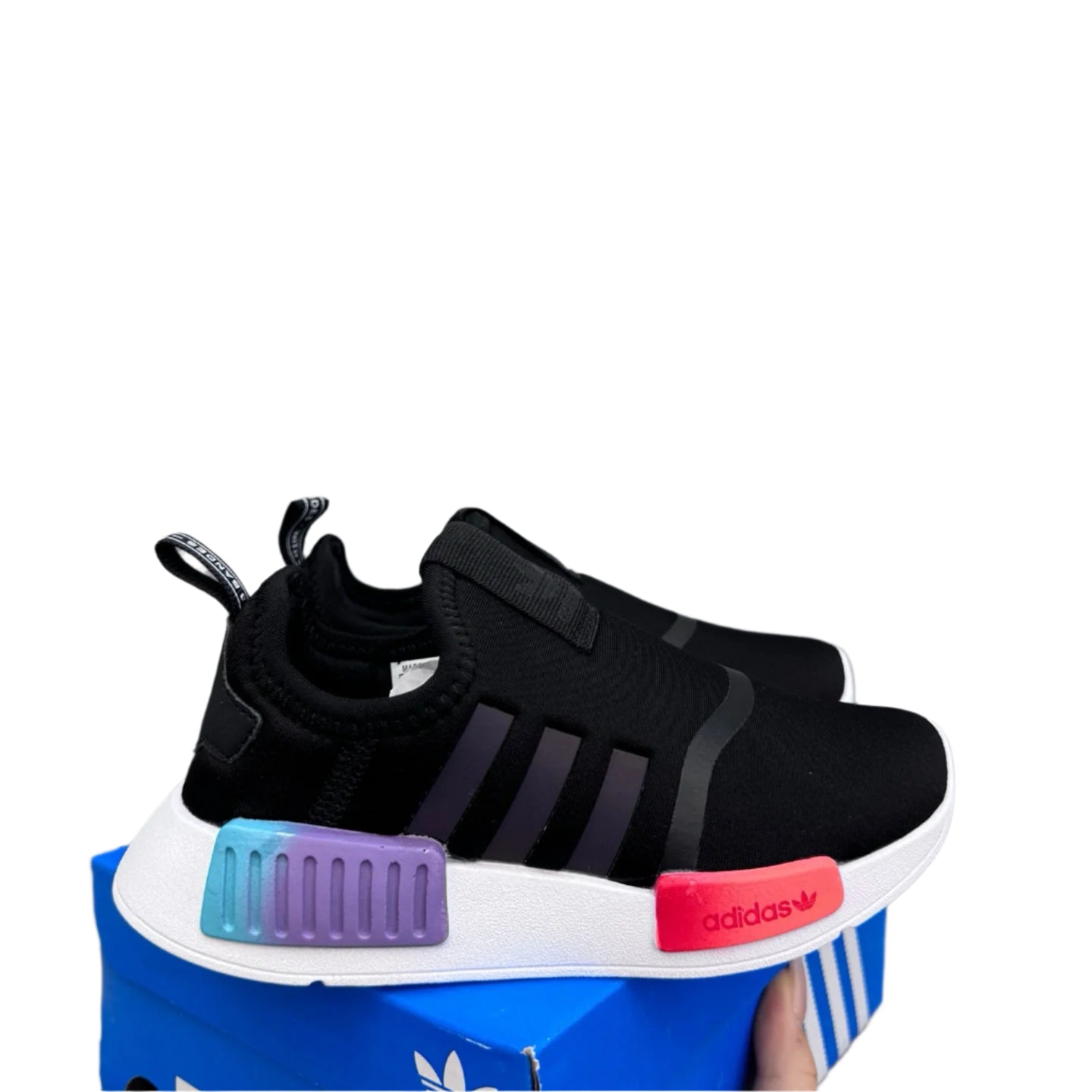 NMD slip-on shoes for kids" black"