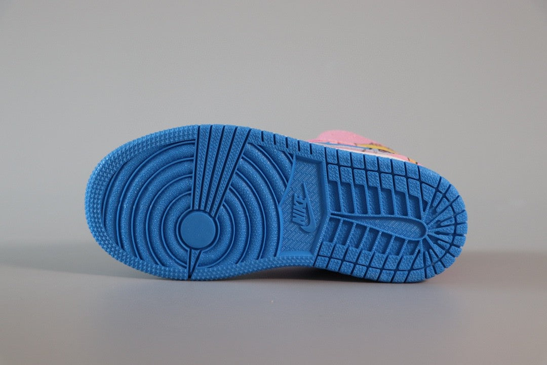 Jordan Air Jordan 1 Super Mario" blue, pink, white"