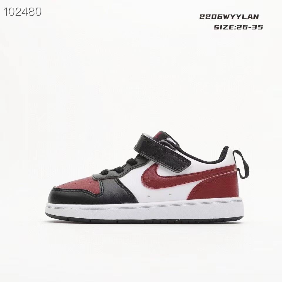 Nike Air Force 1 Low-Top" white, burgundy, black"