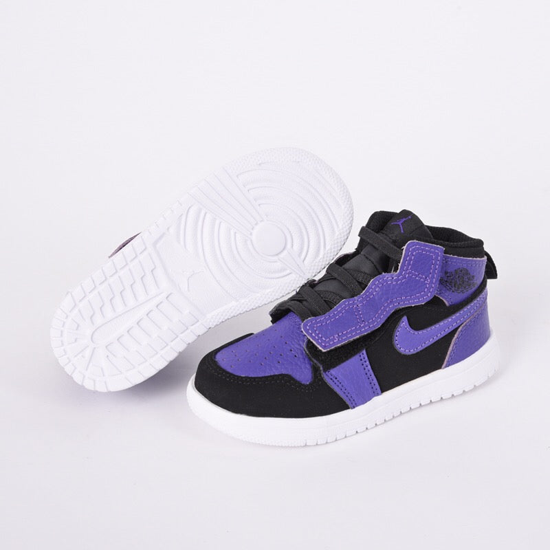 Jordan high top elastic band"  black, purple"