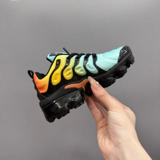 Nike AIR MAX plus full-length air cushion" light blue, yellow,& orange"