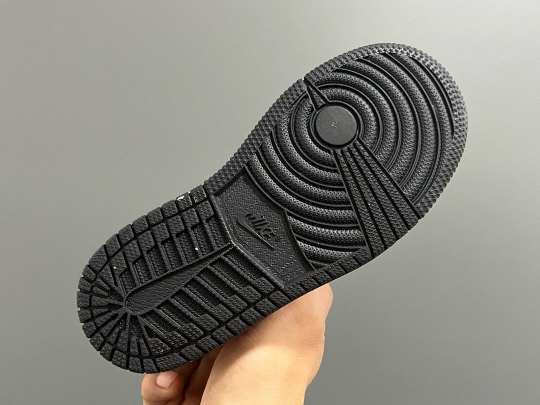Joe 1 Zhongbang lock children's sports shoes" black, white"