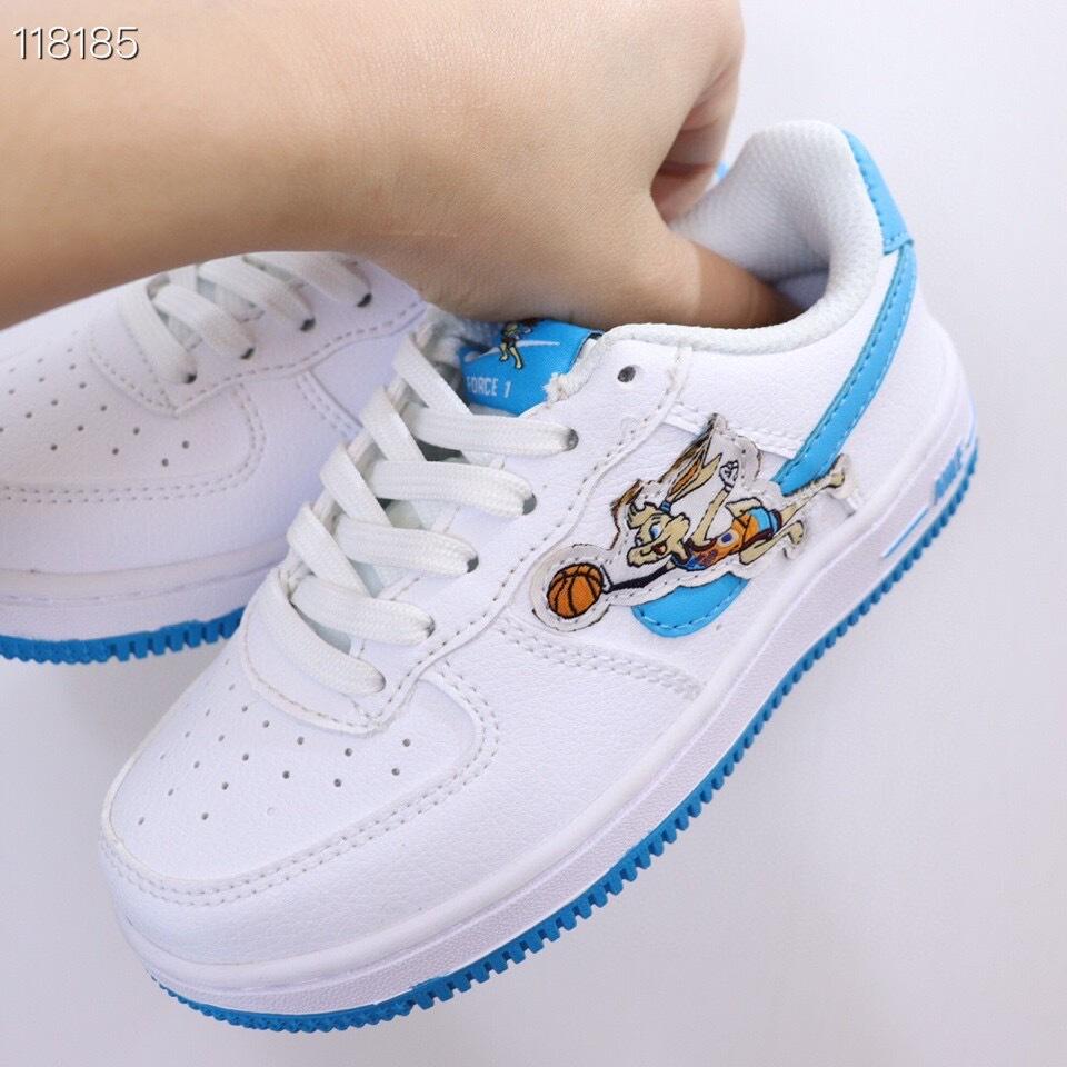 Air Force low-top lace-up sneakers" white"