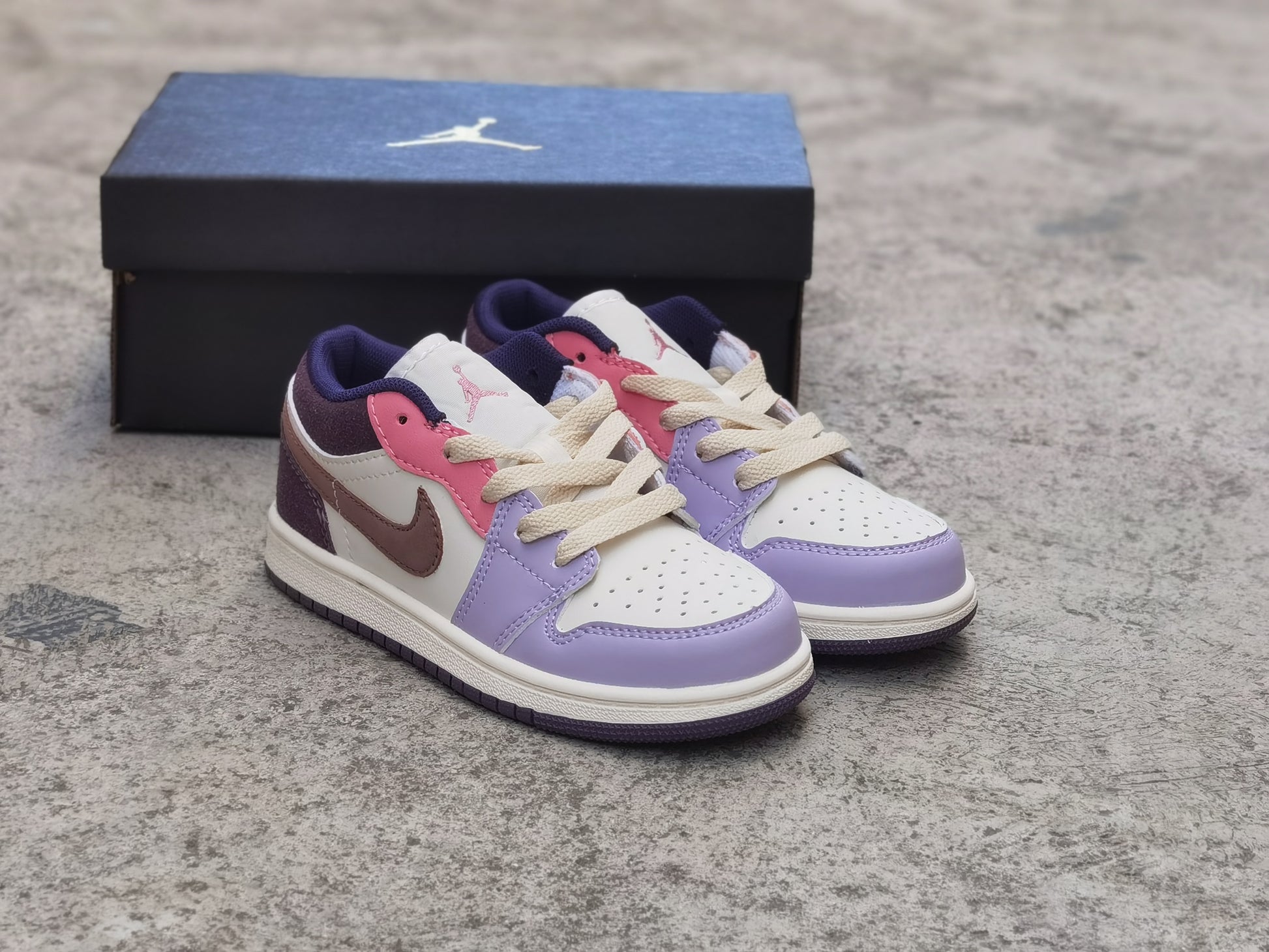 Joe 1 Low Top" purple, brown, pink"