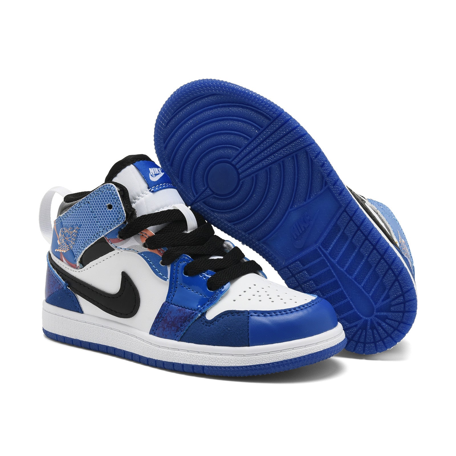 AJ-127" white, blue"