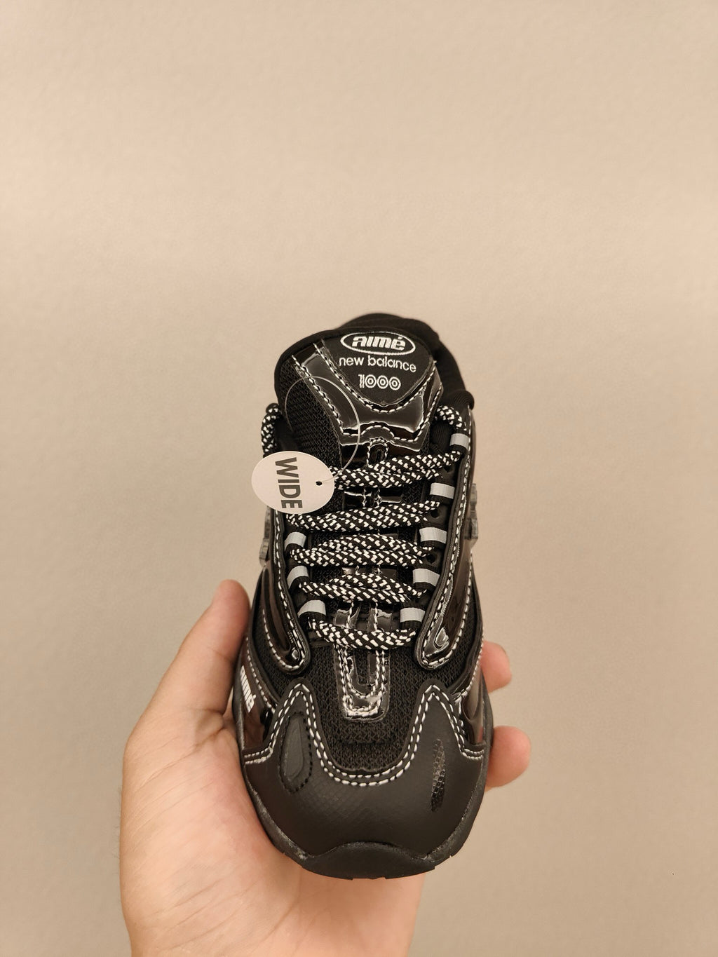 NB1000 lace-up children's shoes" black"