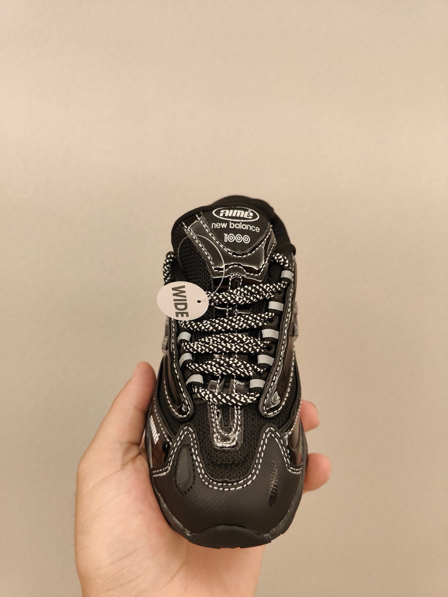 NB1000 lace-up children's shoes" black"