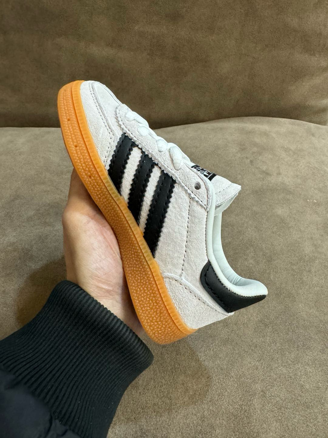 Adidas training 3 generation pig leather children's shoes" white"