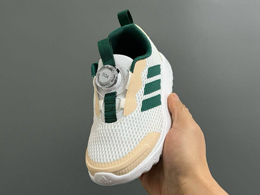 Adidas BOA lock 3 mesh shoes for children" white, olive green"