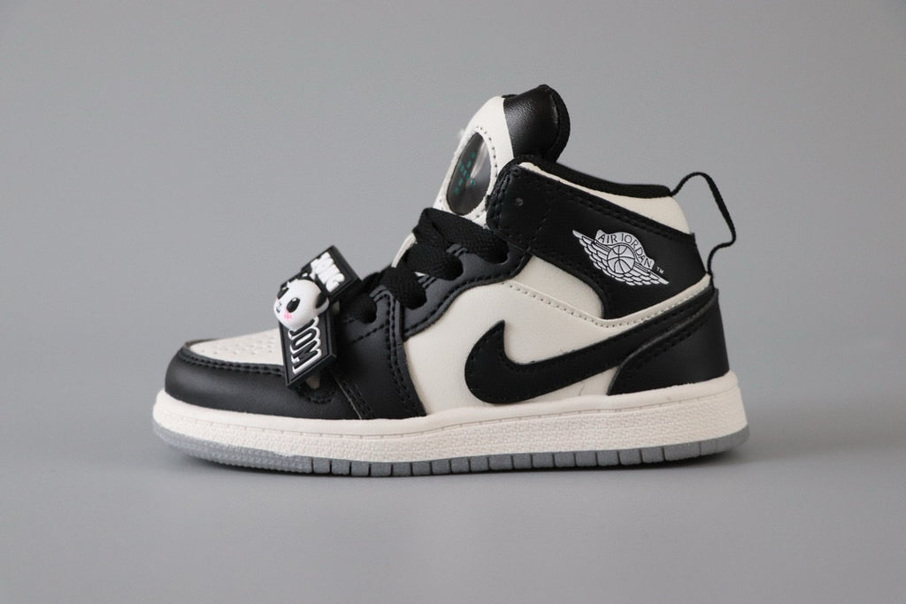 AJ Jordan Panda Light Shoes" white, black"