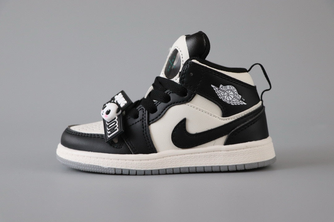 AJ Jordan Panda Light Shoes" white, black"