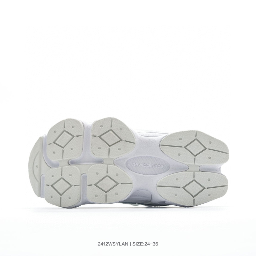 New Balance 9060 series retro versatile dad style elephant" white"