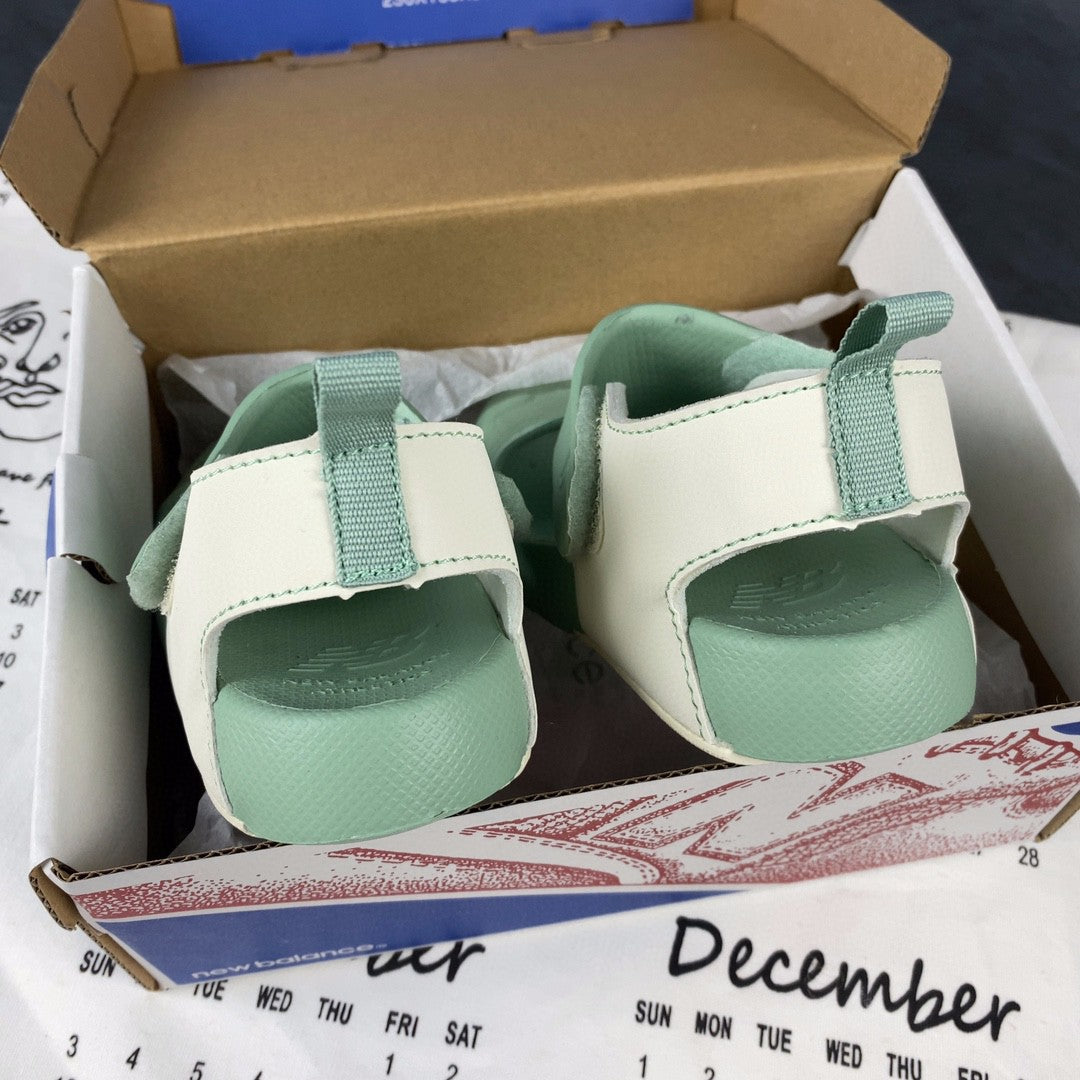NB airplane hole shoes" seafoam green"