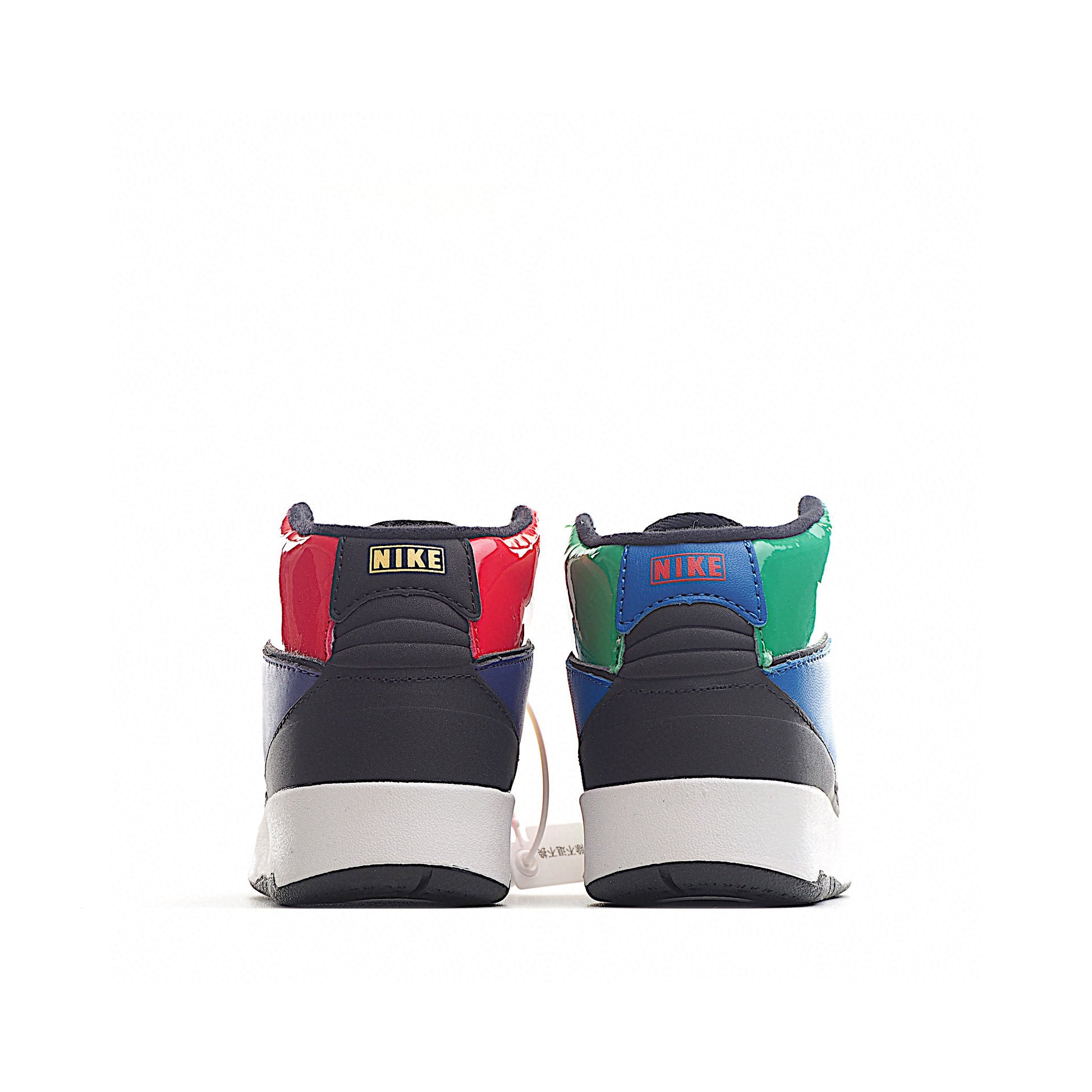 Jordan 2 retro running shoes for kids " red, black, navy, beige"