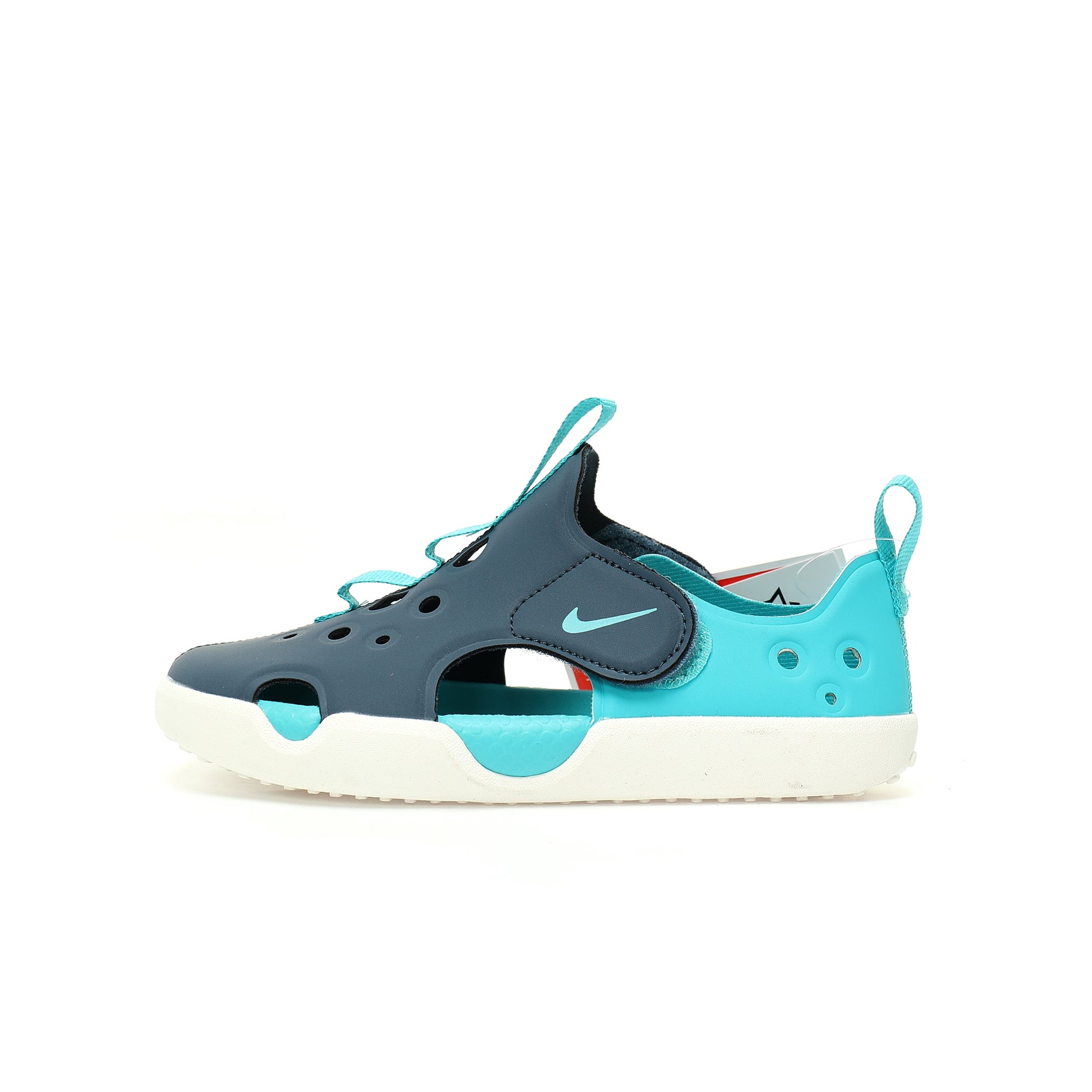 NK new SUNRAY PROTECT 4th generation children's beach hollow sandals" dark grey-blue"