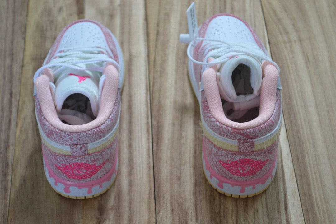 Qiaoyi low-top shoelaces" white, pink"