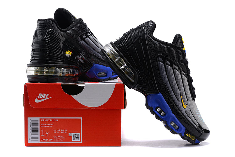 TN air cushion nike air max plus lll" black, gray, blue"