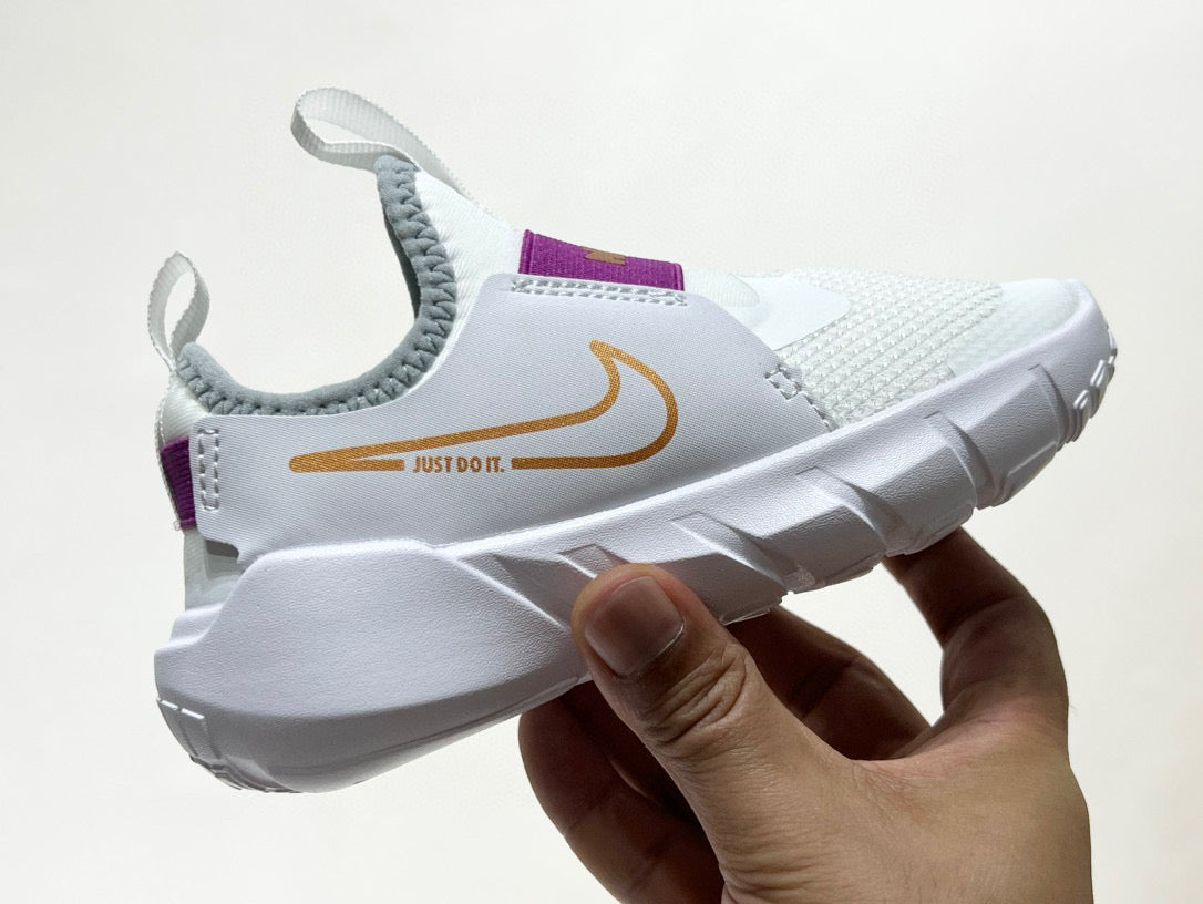 Nike's new barefoot slip" white, purple"