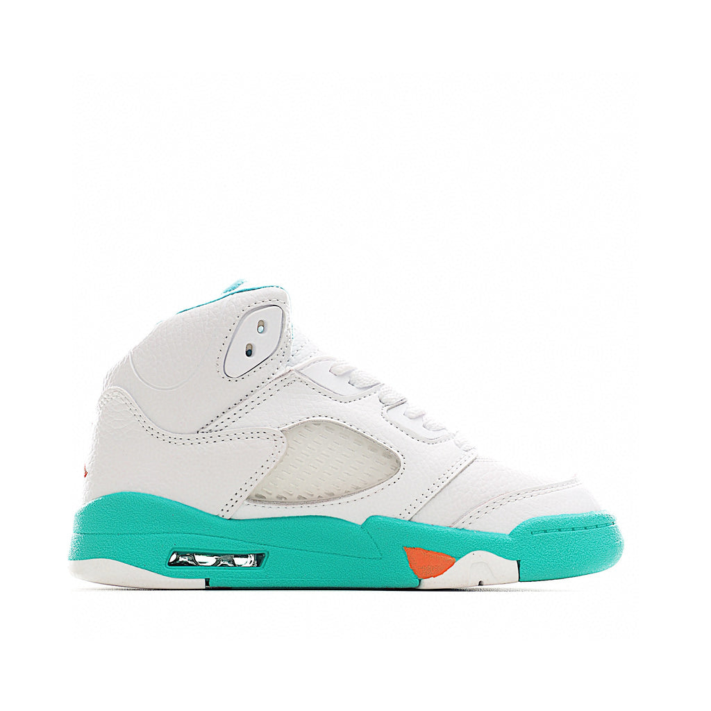 Jordan 5 children's shoes" white, turquoise"