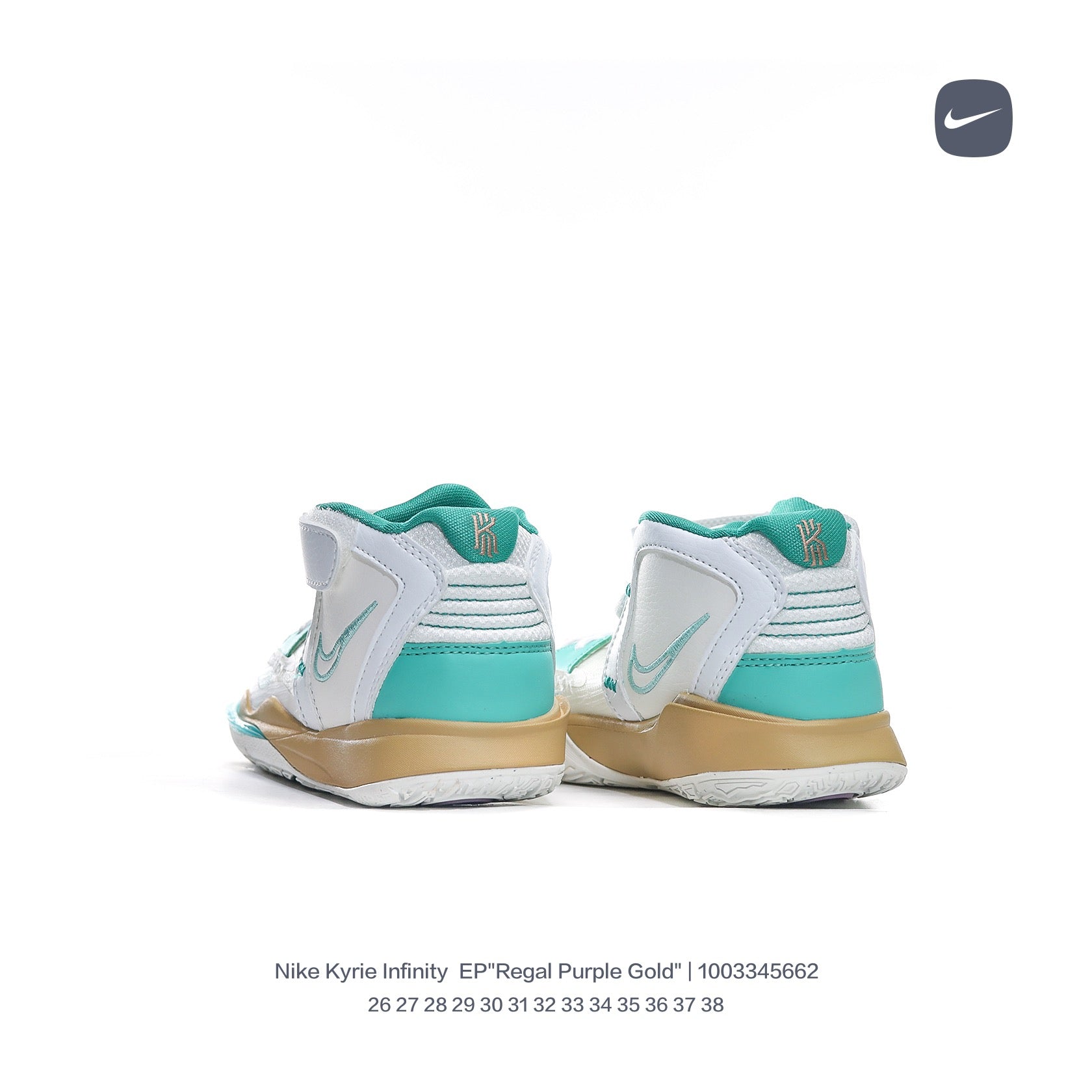 Nike Irving 8 basketball shoes" white, Turquoise"