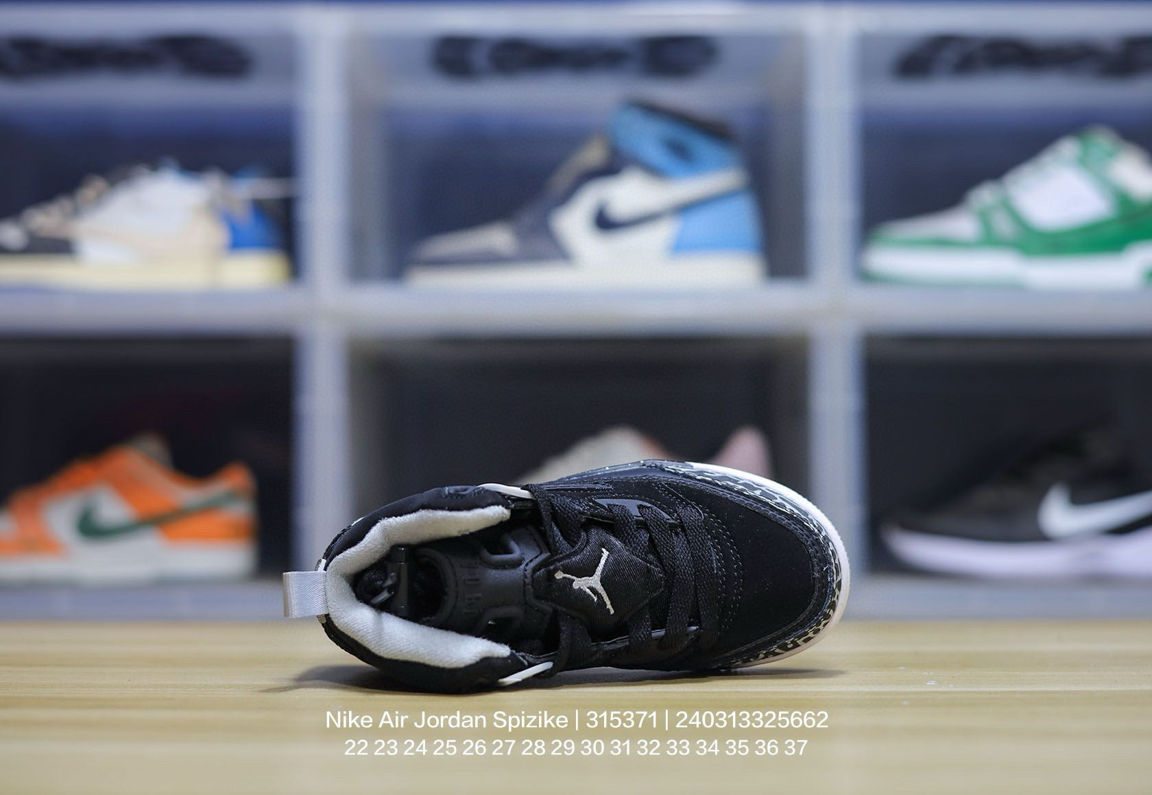 Jordan 3.5 3D Embossed Children's Shoes "black"