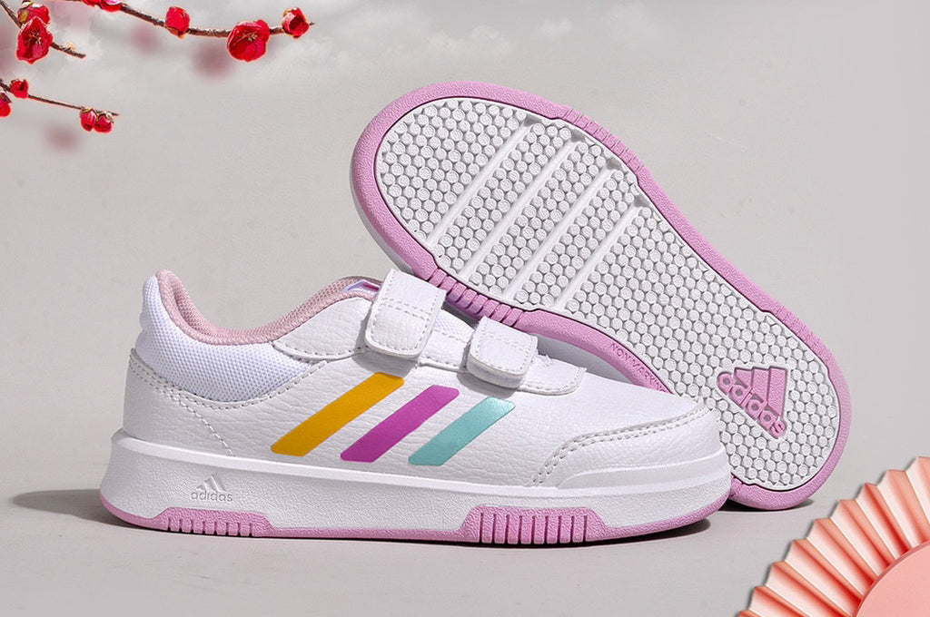 Adidas Velcro Sneakers" white, pink"