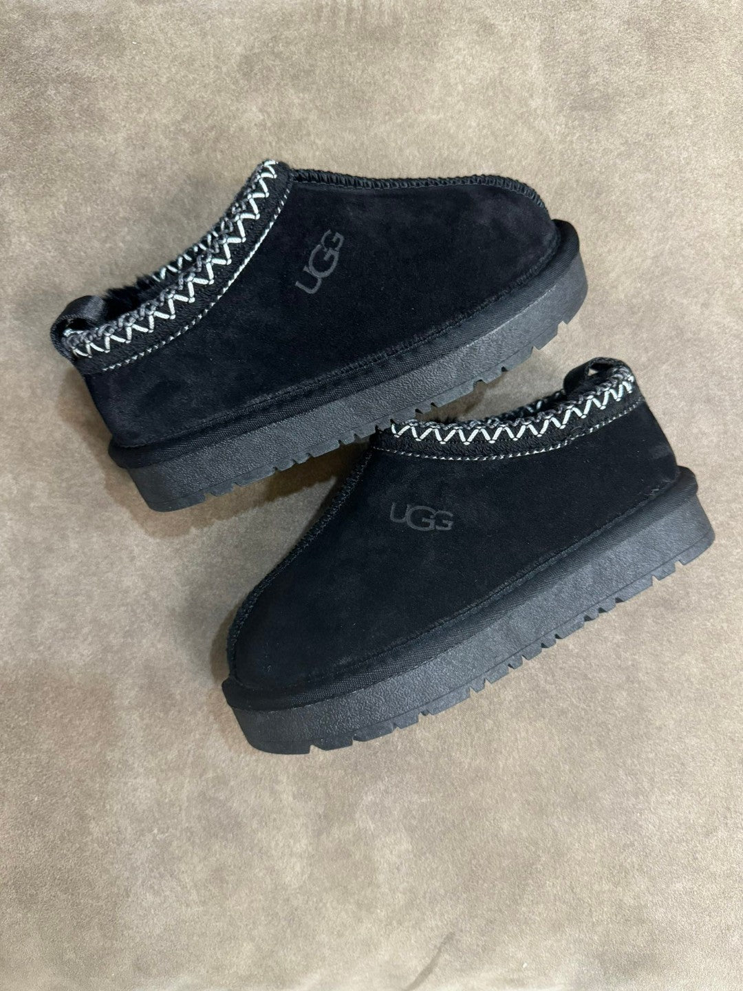 U-GG ethnic style fur short tube snow boots children's shoes