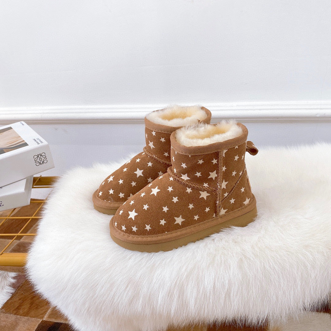 UGG5854 luminous little star children's shoes" brown"