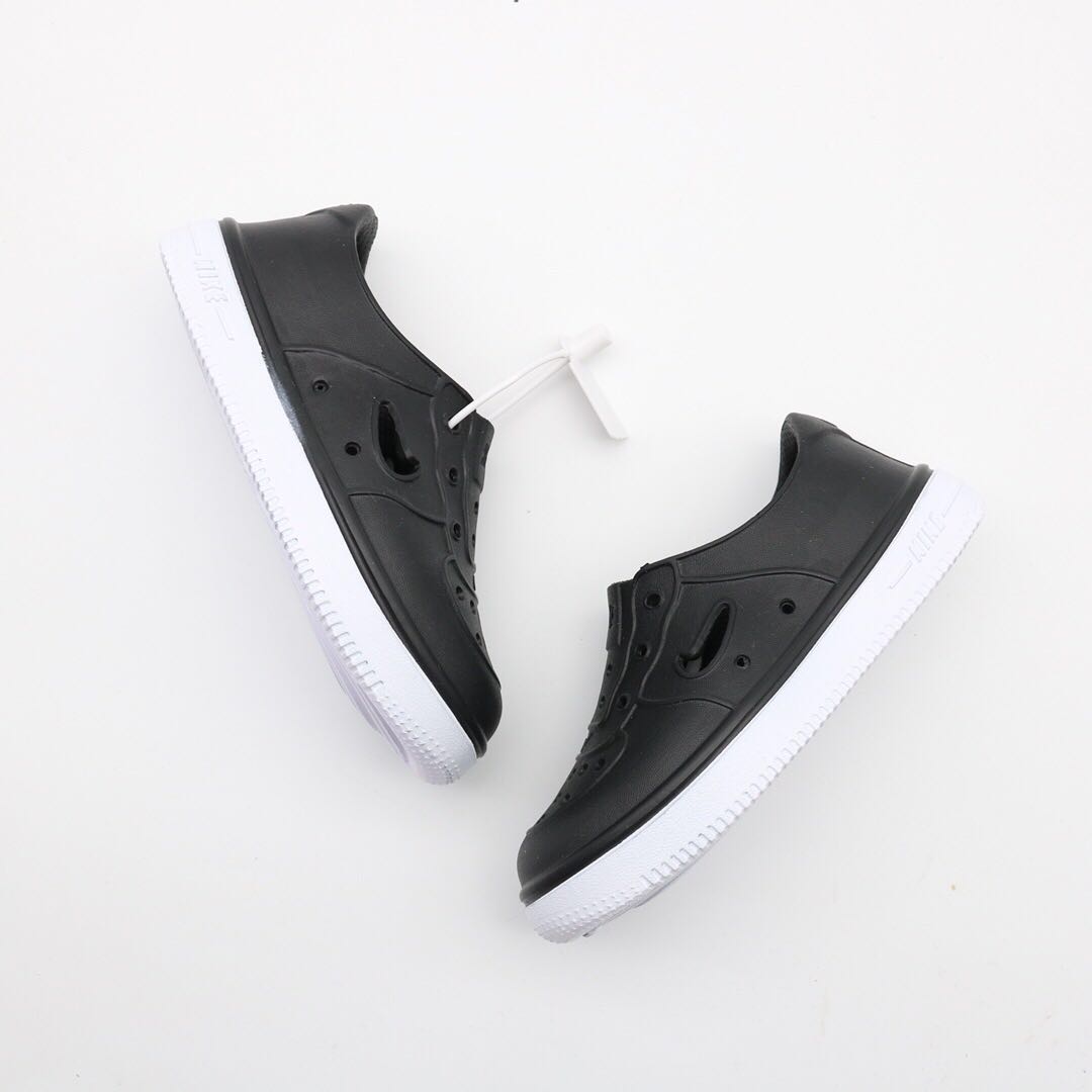 Nike Air Force Hole Shoes Beach Sandals" black"