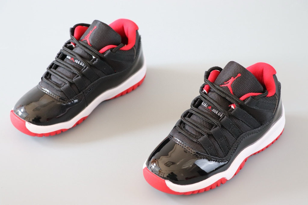 Joe 11 low-top children's shoes" black, white, red"