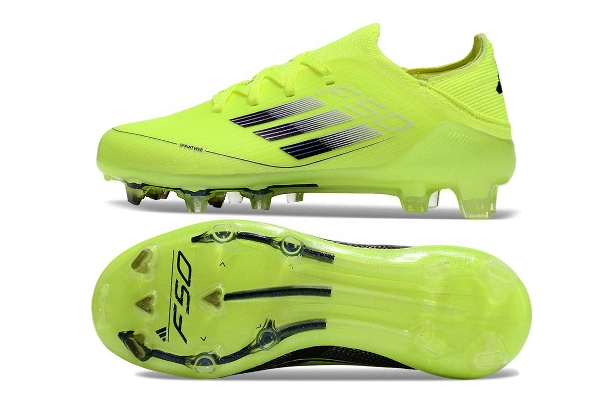 Adidas F50 knitted waterproof football shoes" green"