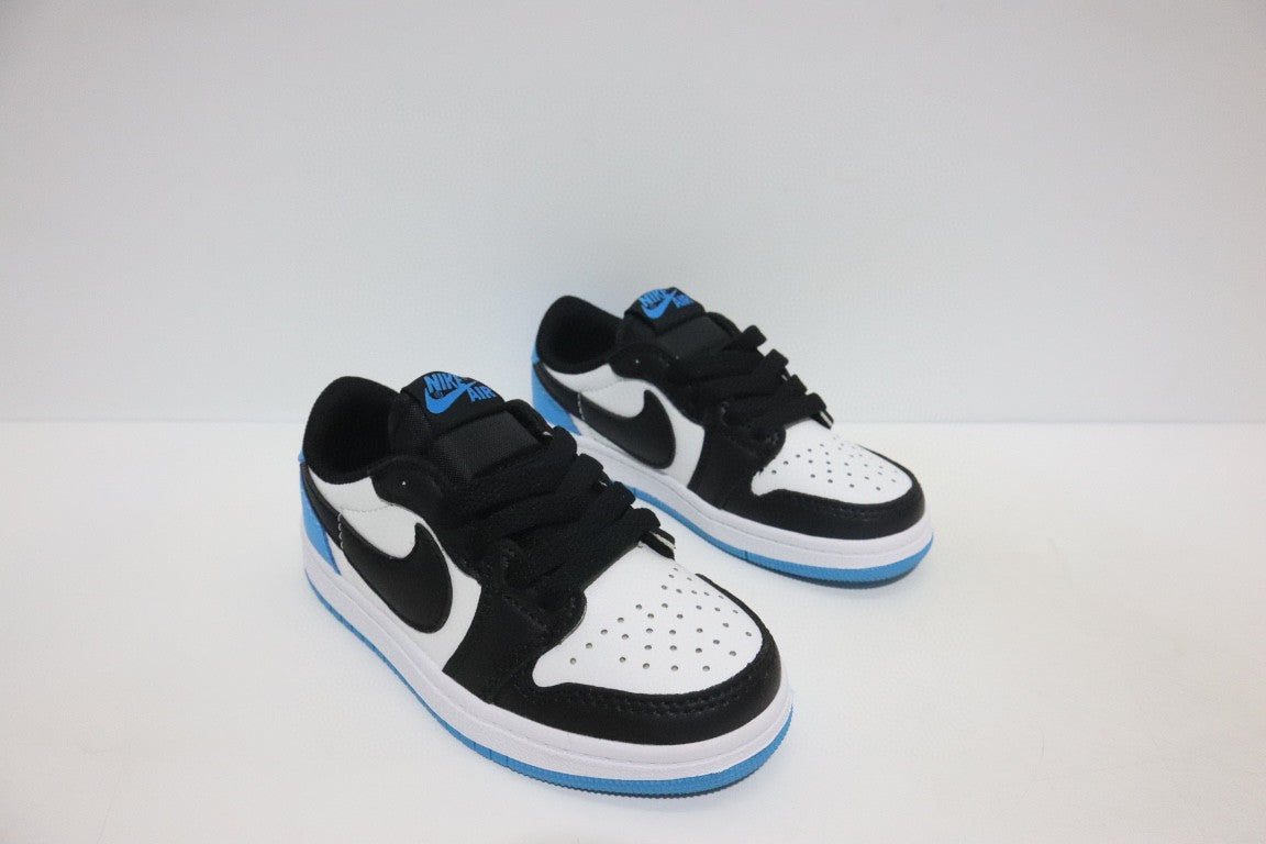 Jordan low-top hook series" white, black, blue"