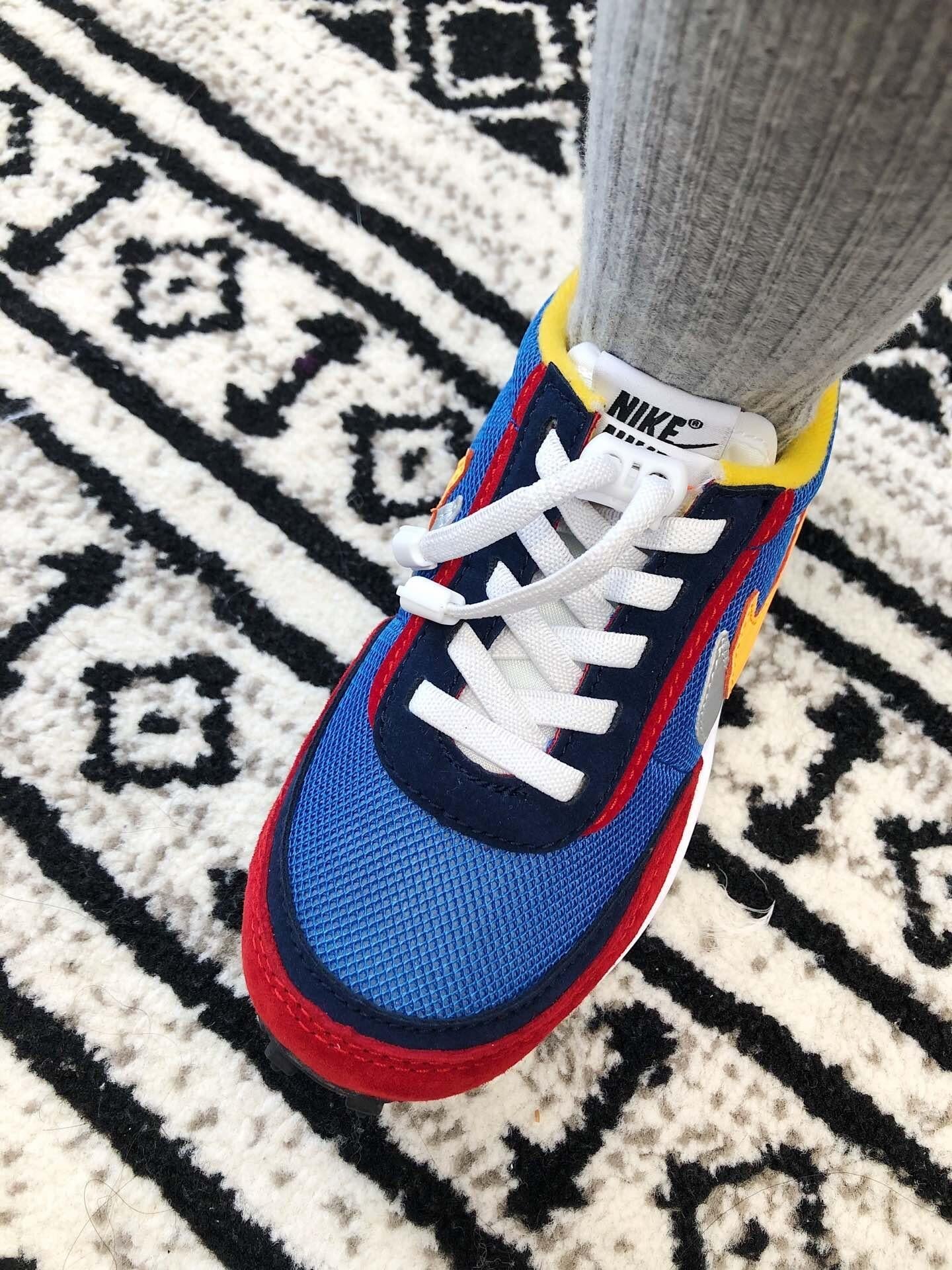 Nike Waffle Casual Jogging Shoes Deconstructed Double Hook