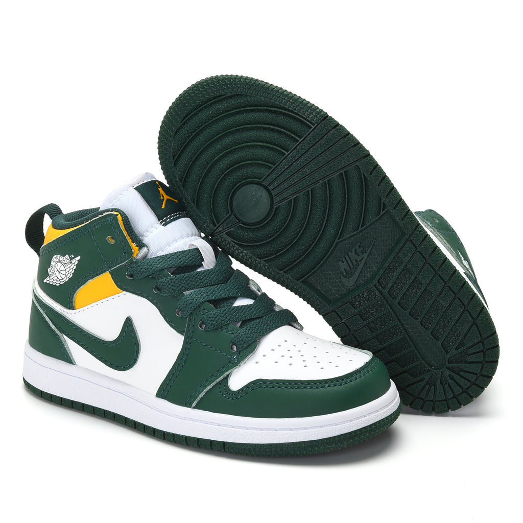 AJ-112" white, green"