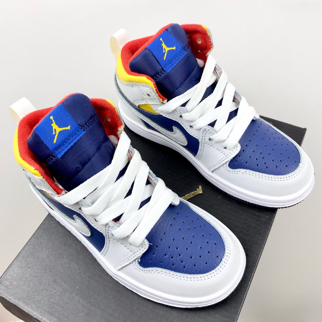 Joe 1 new color children's shoes" white, blue"
