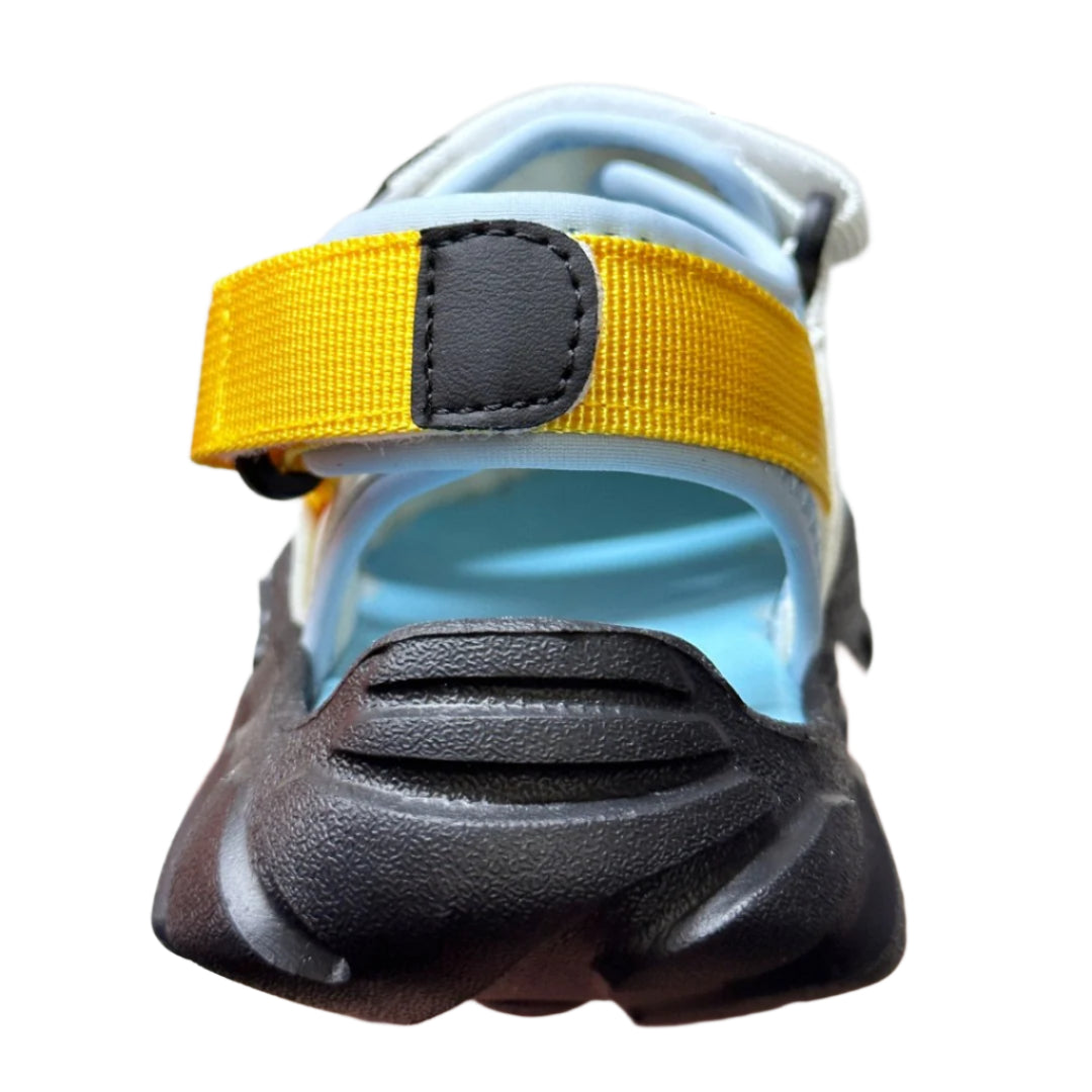 Adidas children's conch beach sandals" white, blue"
