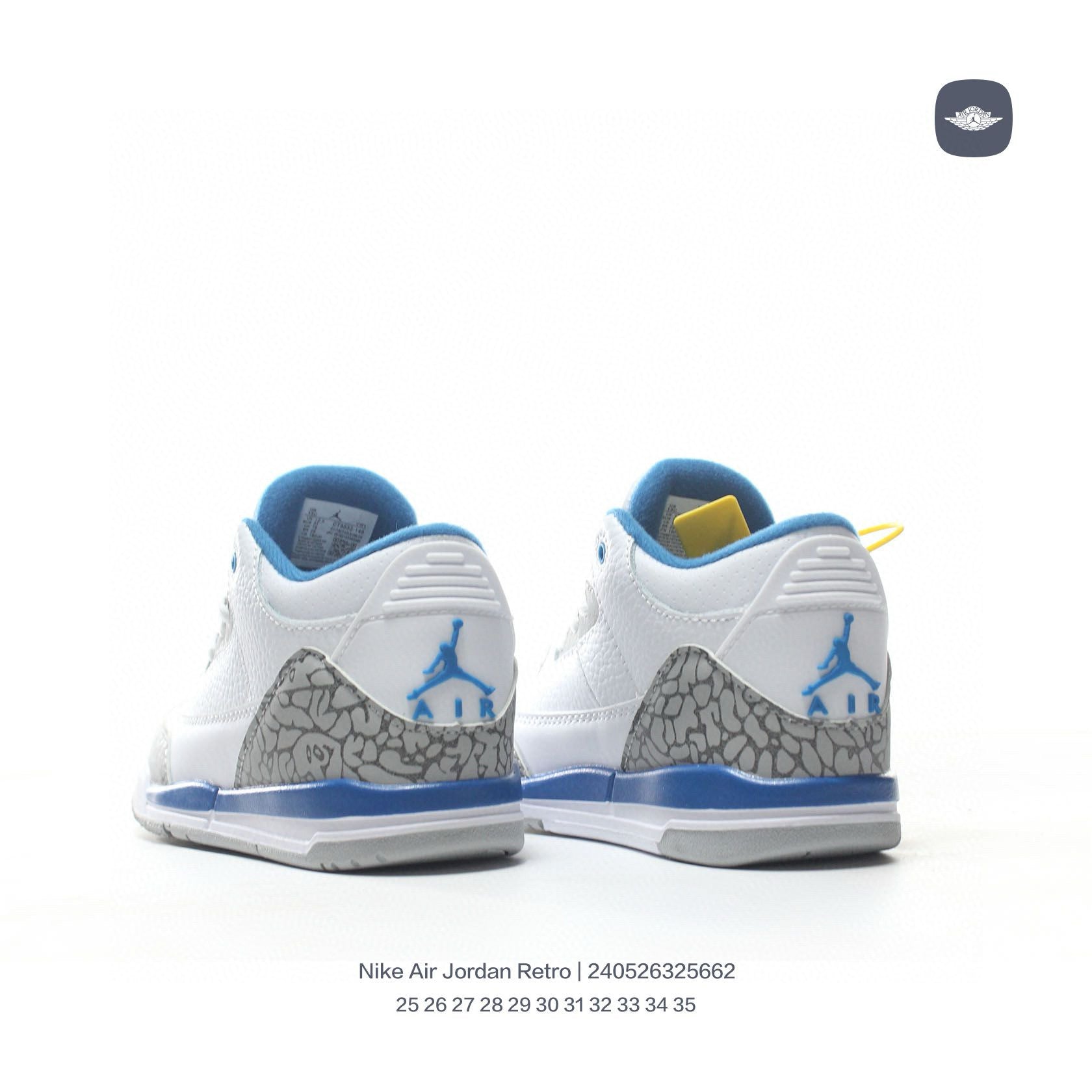 Joe 3" white, blue"