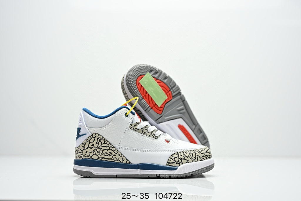 Joe 3" white, gray"