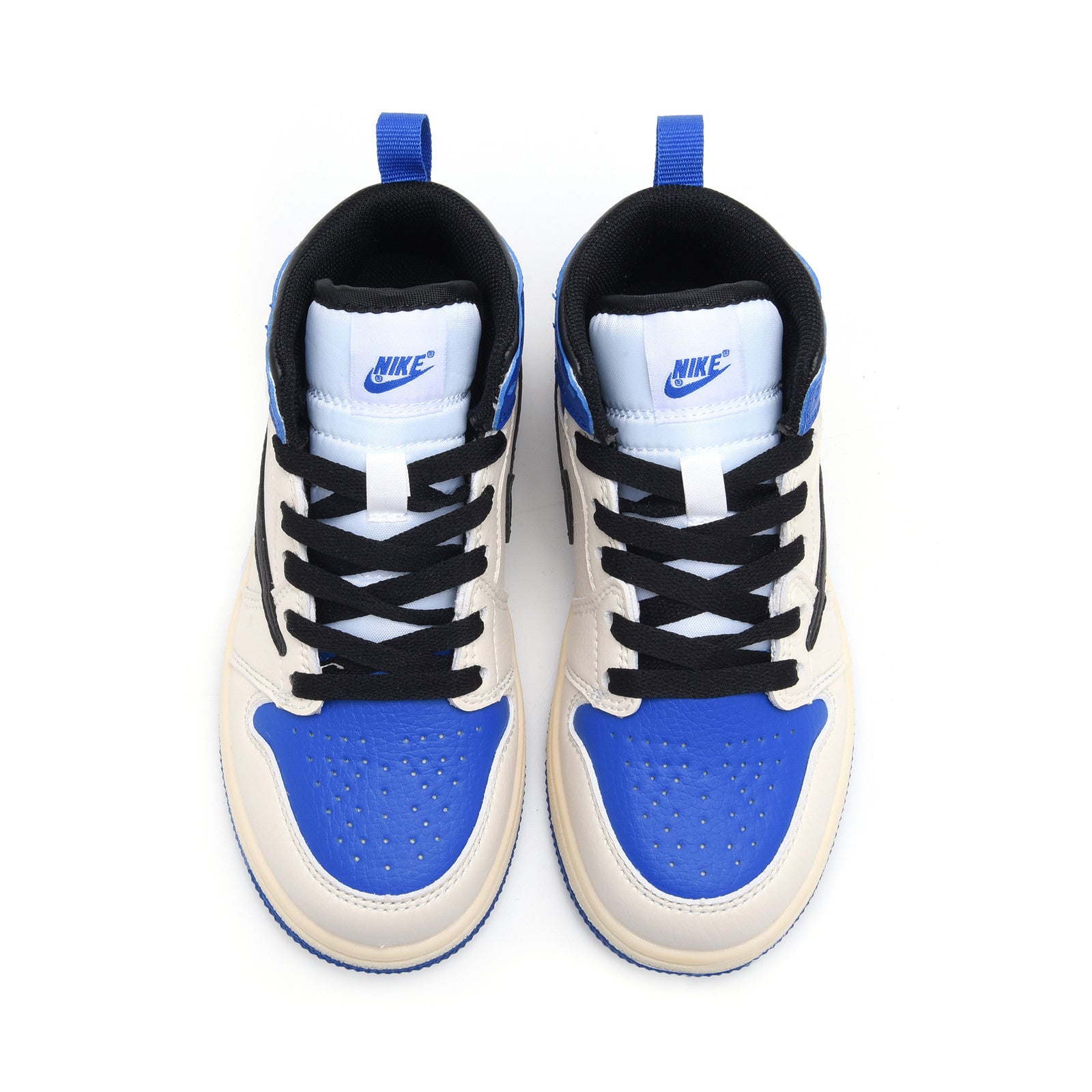 AJ-112" Cream, blue"