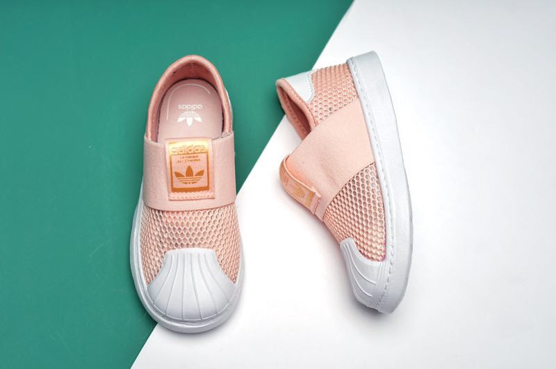 AD one-step soft shell mesh bandage shoes" light pink"