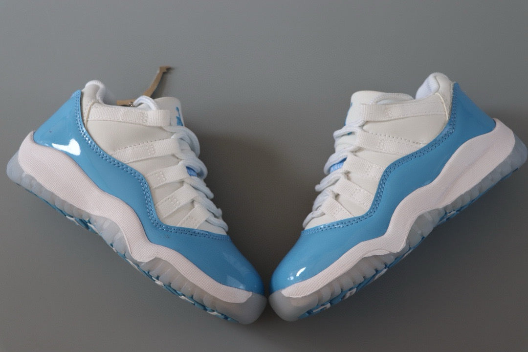 Joe 11 low-top children's shoes" white, sky blue"