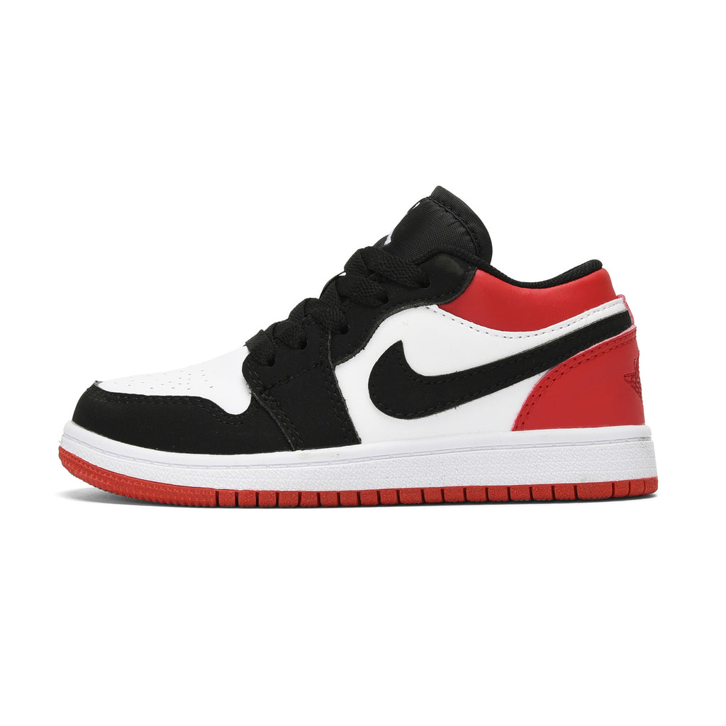 Qiaoyi low-top shoelaces" white, black, red"