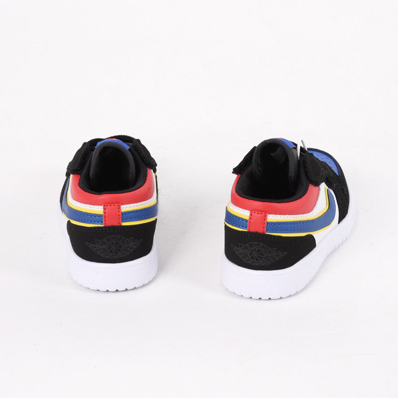 Jordan low top elastic band" white, black, blue"